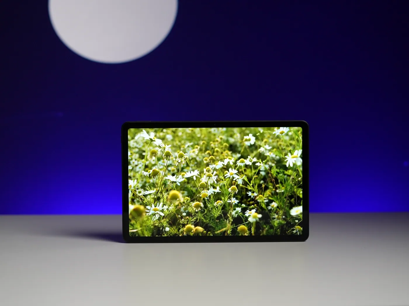 Redmi Pad 2 displaying a vibrant image and showcasing its stunning color reproduction and clarity.