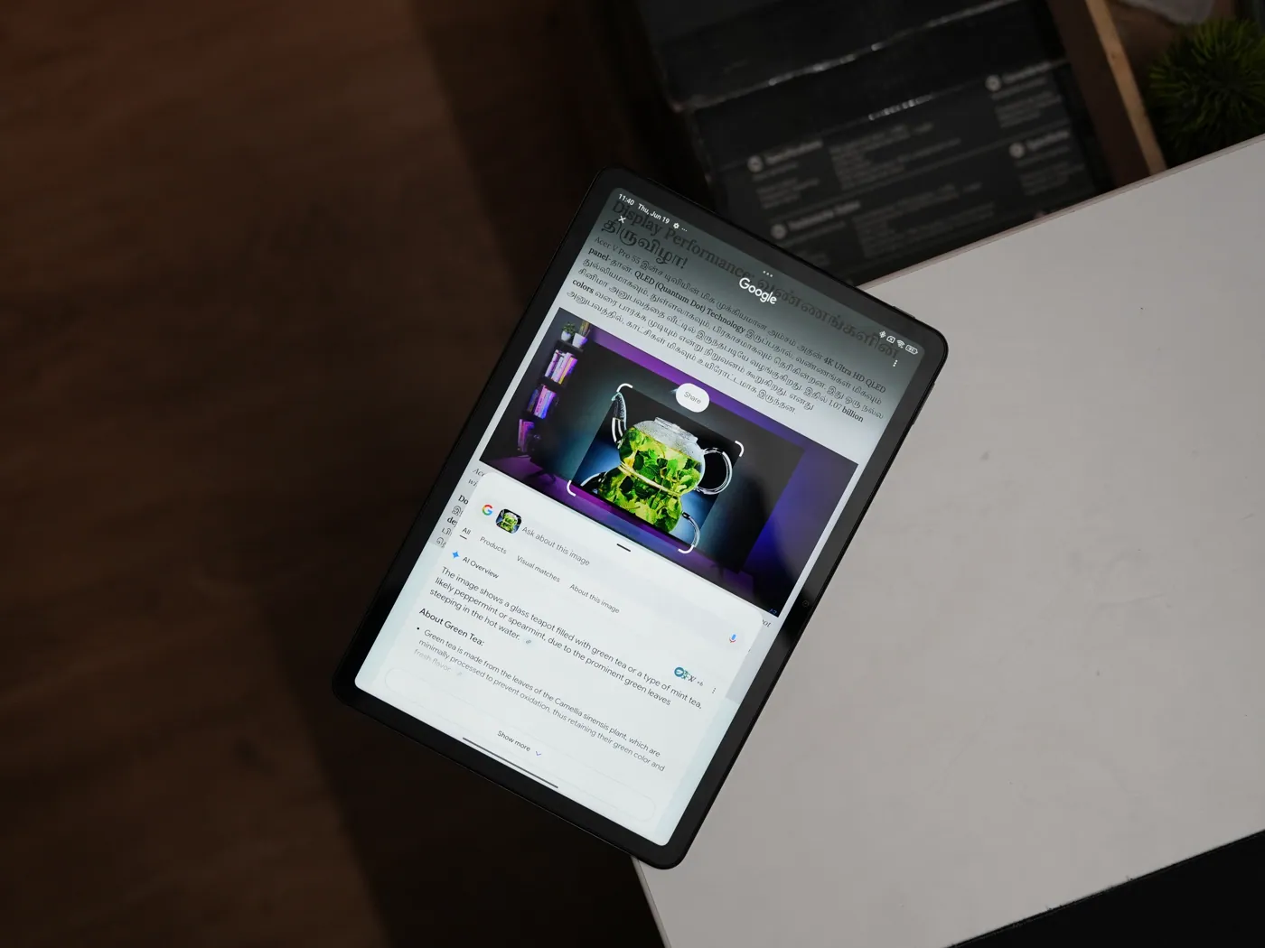 Redmi Pad 2 Showcasing Circle to search interface